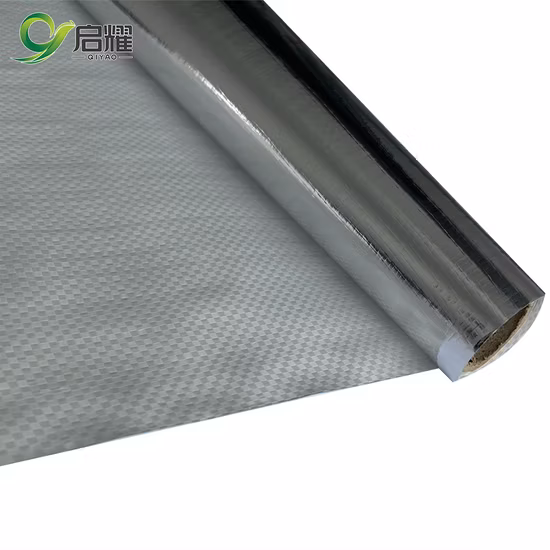 Matériau de construction de bouclier radiant d'aluminium tissé stratifié réfléchissant de papier d'aluminium