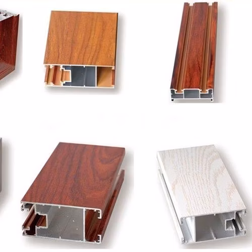 Matériau de construction à grains de bois pour fenêtre en aluminium d'isolation thermique